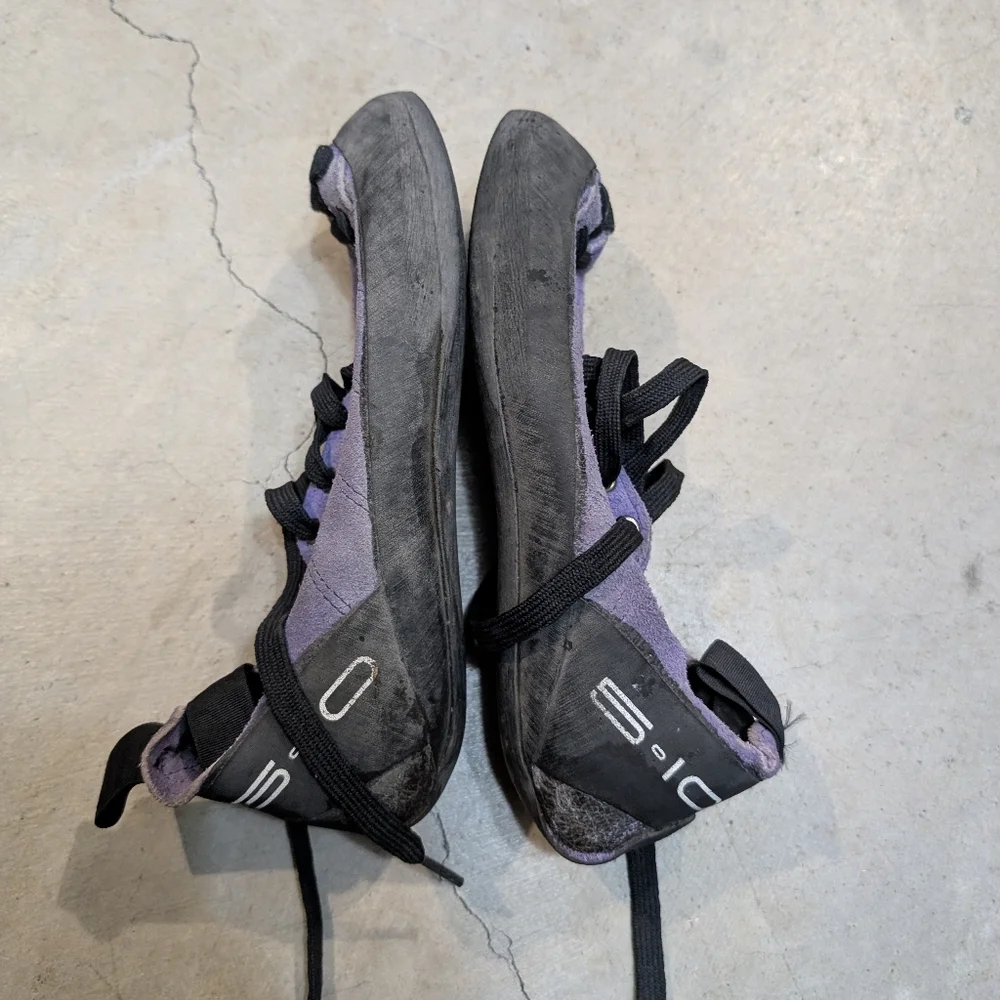 5 10 Stealth C4 Climbing Shoes Faded Purple Men's 7.5 Lace Up - Picture 4 of 7